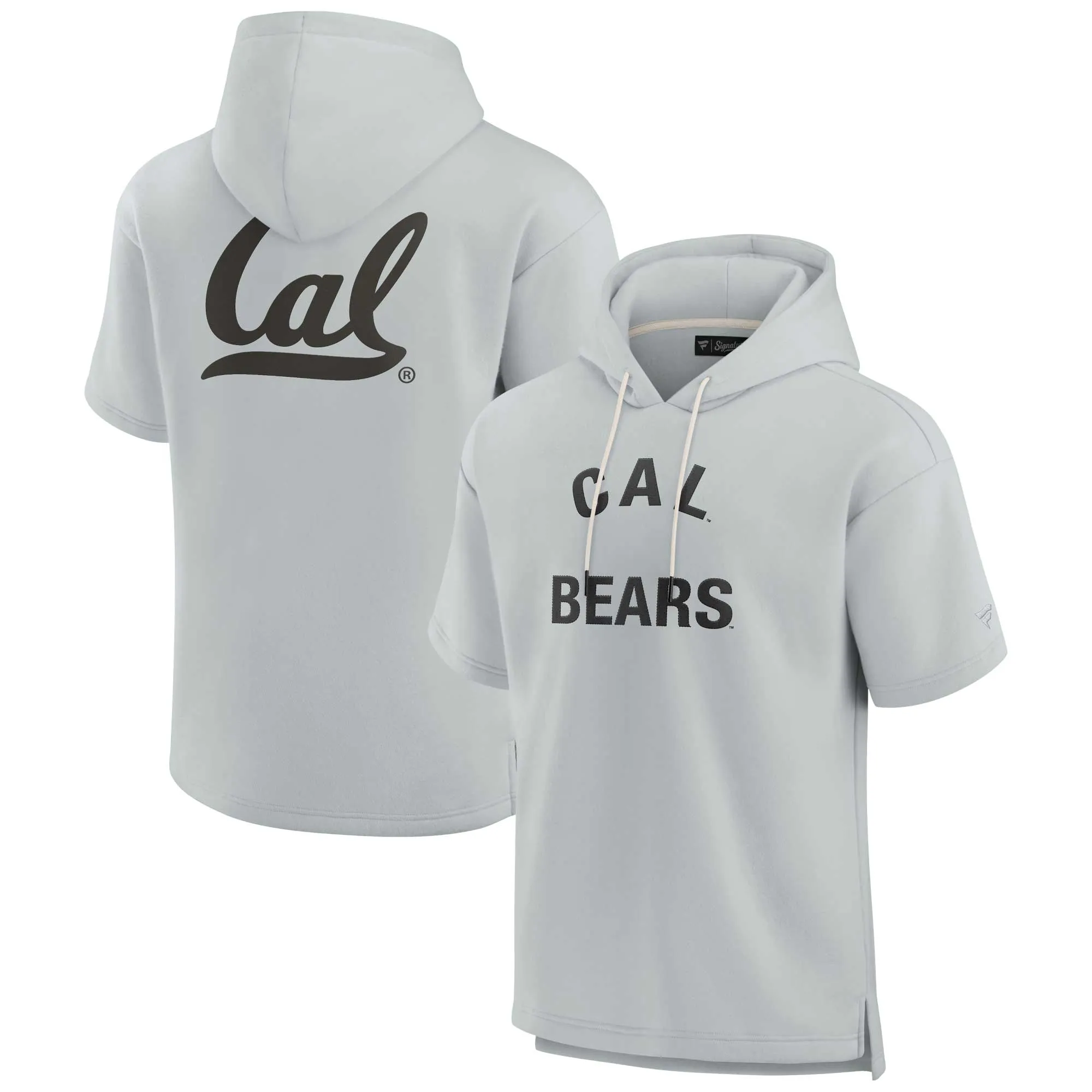 Fanatics Cal Bears Unisex Gray Elements Super Soft Fleece Short Sleeve Pullover Hoodie