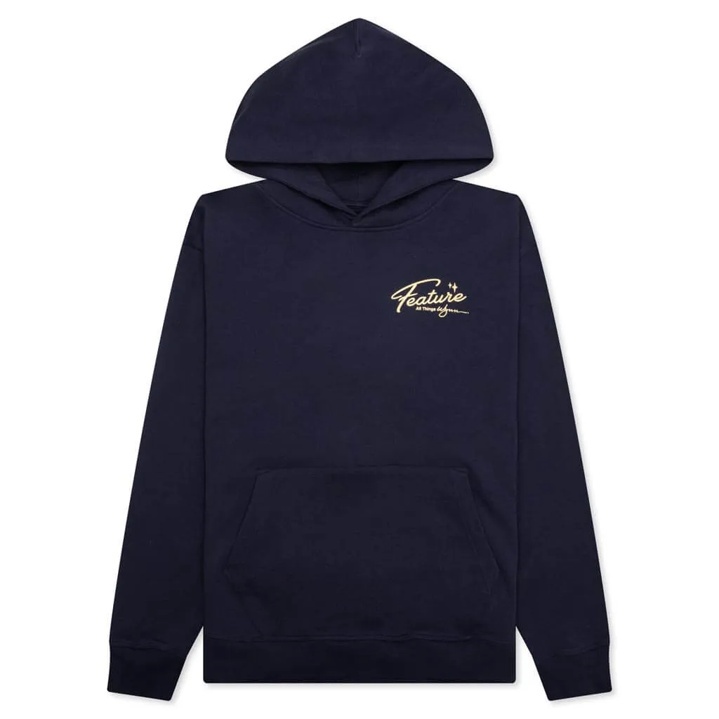 Feature x Wynn Shine Hoodie - Navy