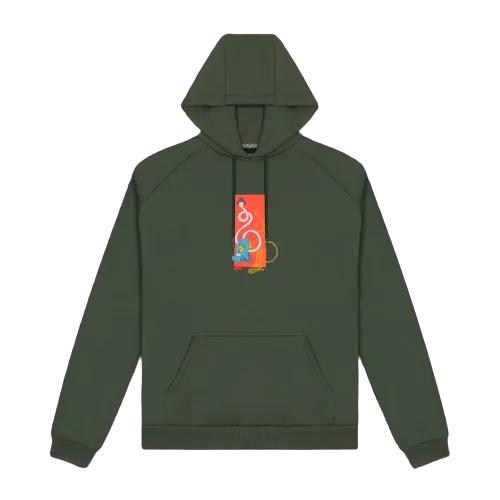 Felpa Dolly Noire Rokurokubi Hoodie Green