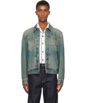 Ferragamo Blue Trucker Denim Jacket