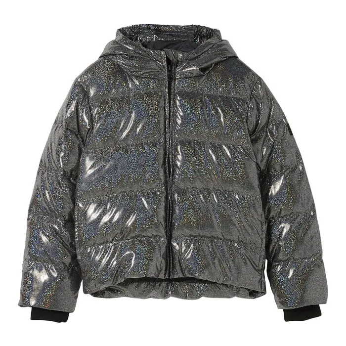 Finger In The Nose Child Snowfield Down Winter Jacket Black Hologram