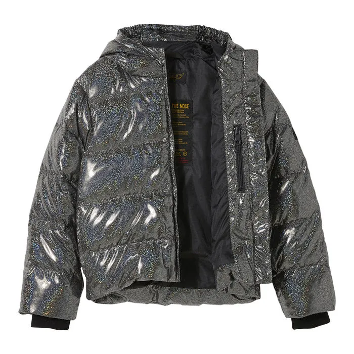 Finger In The Nose Child Snowfield Down Winter Jacket Black Hologram