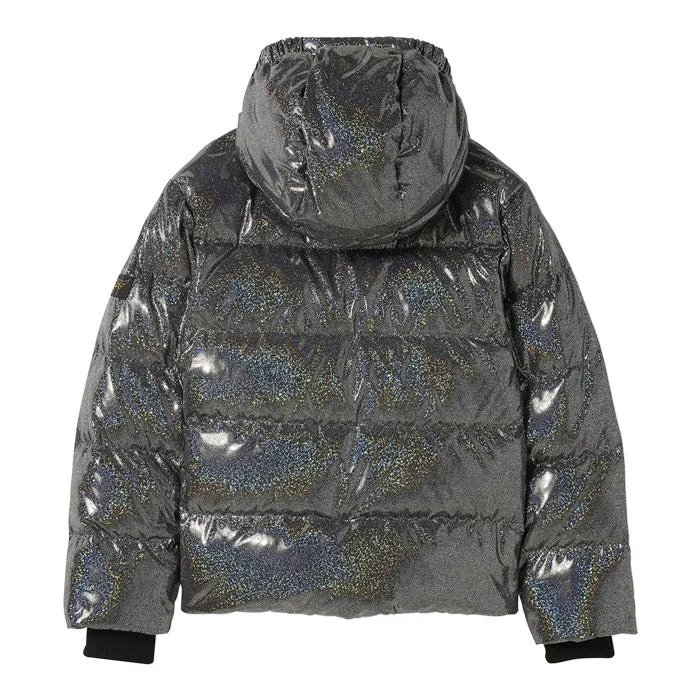 Finger In The Nose Child Snowfield Down Winter Jacket Black Hologram