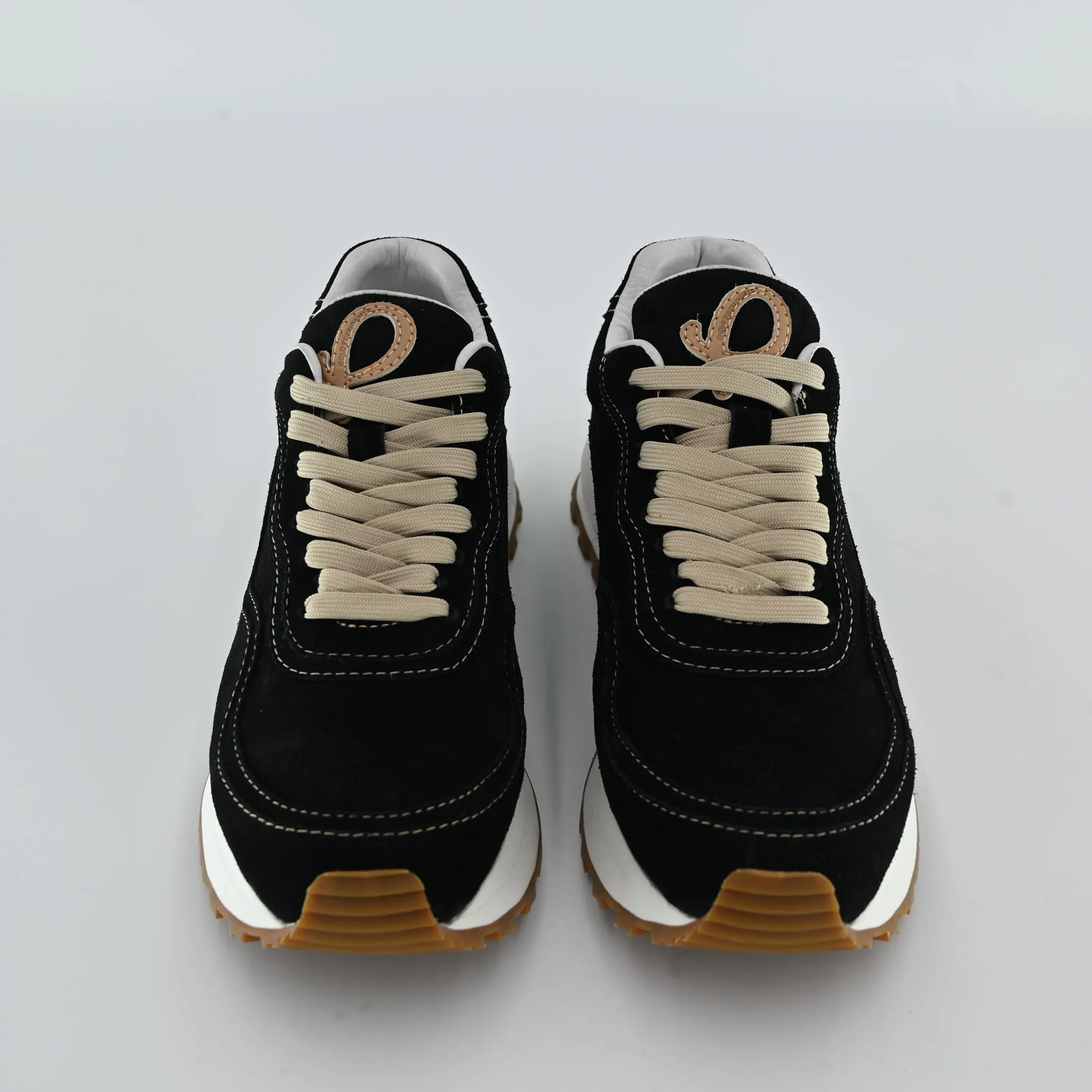 Gold Presidents Waves Sneaker - Black