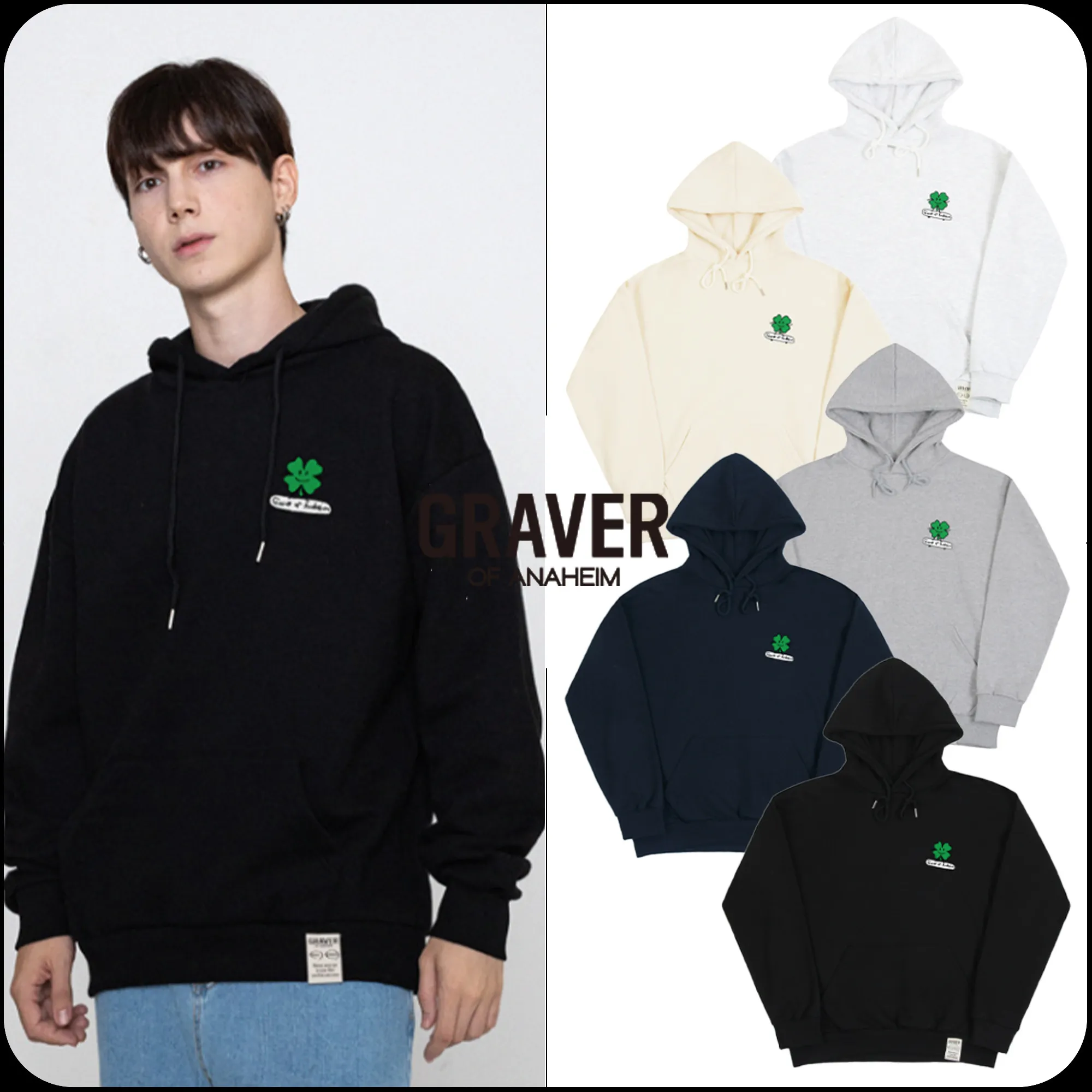 GRAVER  |[GRAVER]★CLOVER BOARD HOODIE