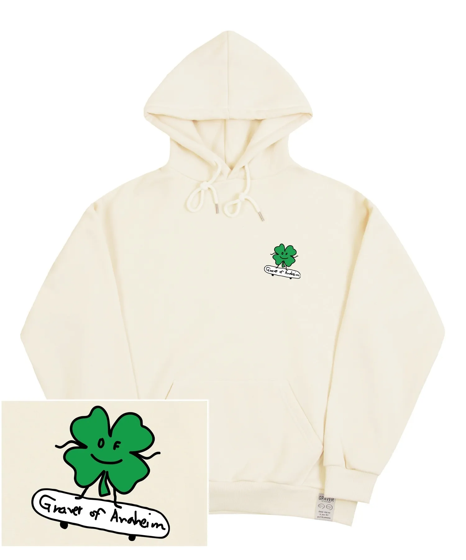 GRAVER  |[GRAVER]★CLOVER BOARD HOODIE