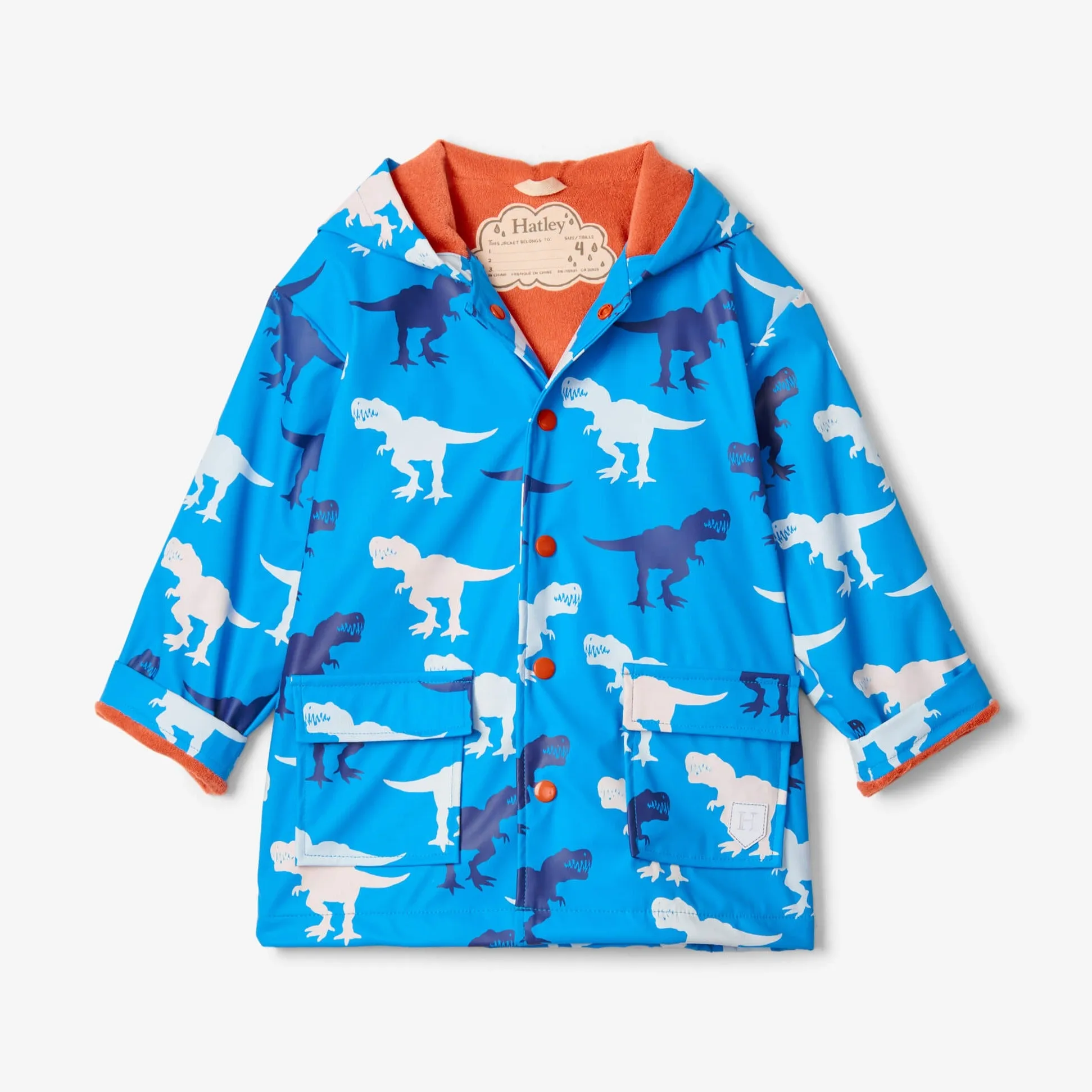 Hatley Giant T-Rex Colour Changing Raincoat