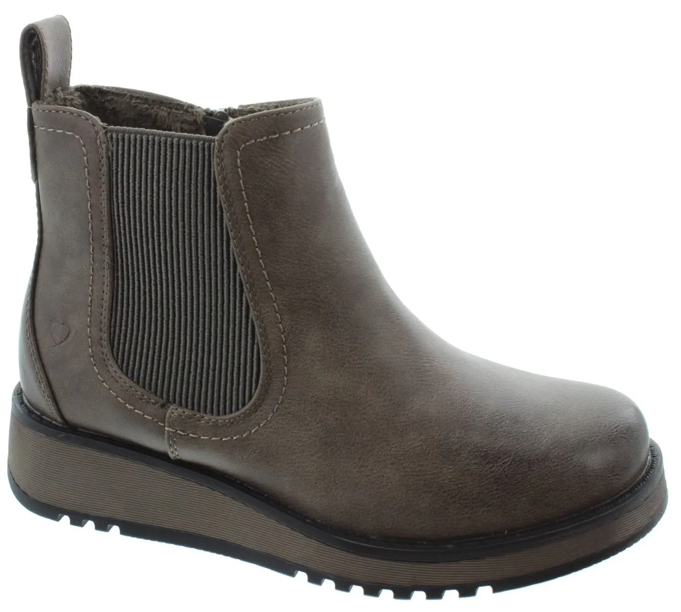 HEAVENLY FEET Ladies New Rolo Chelsea Boots In Earth