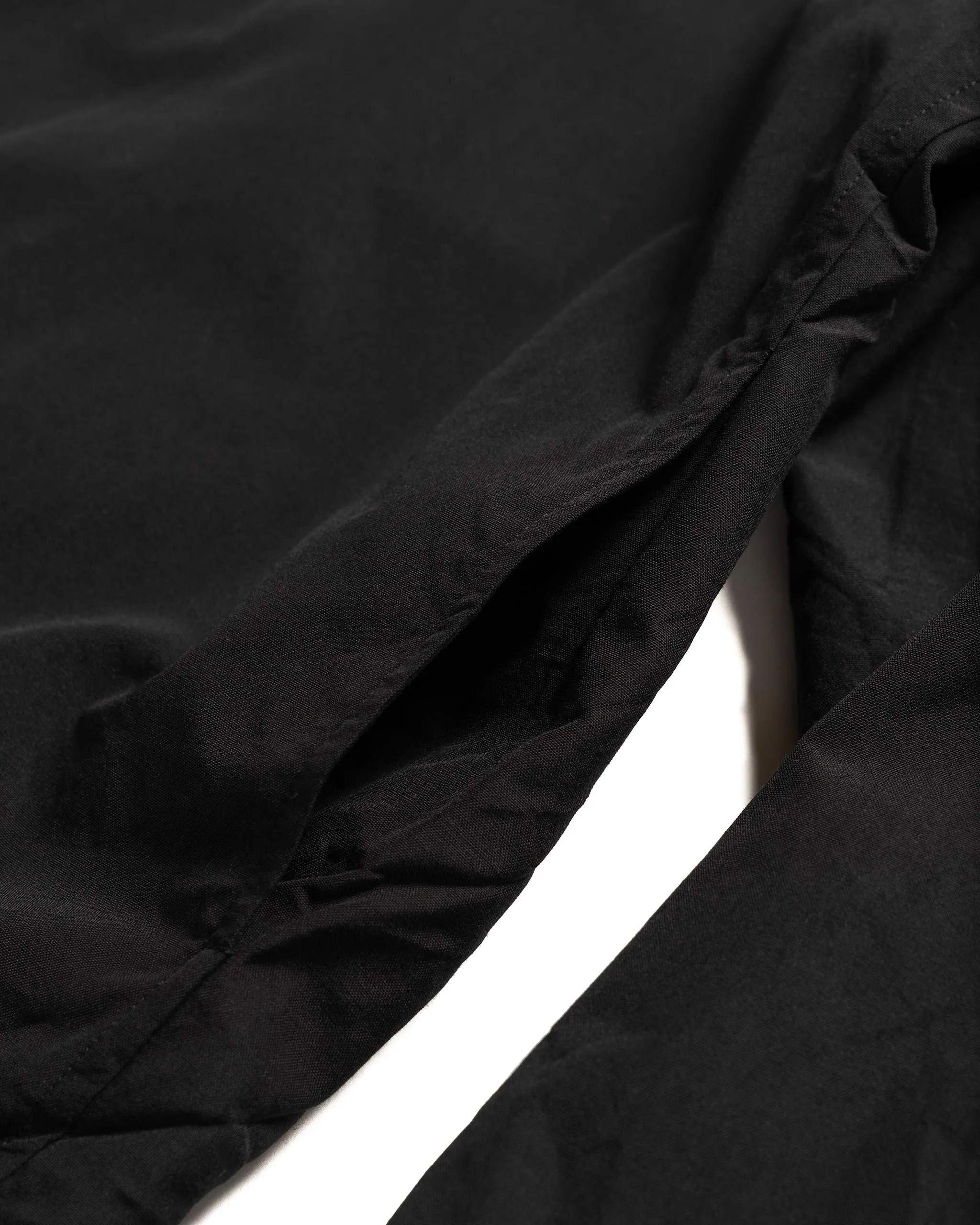 High Count Wool Poplin Blouson Black