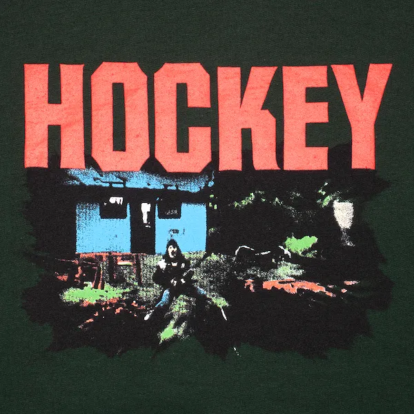 Hockey Raw Milk Hoodie - Forest Green