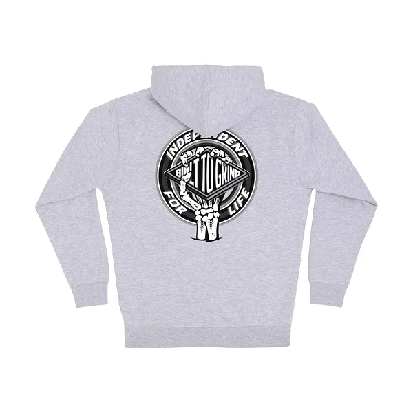 Independent For Life Clutch Zip Hoodie - Heather Grey