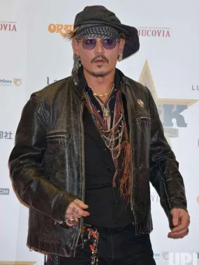 Johnny Depp Distressed Leather Jacket - New American Jackets