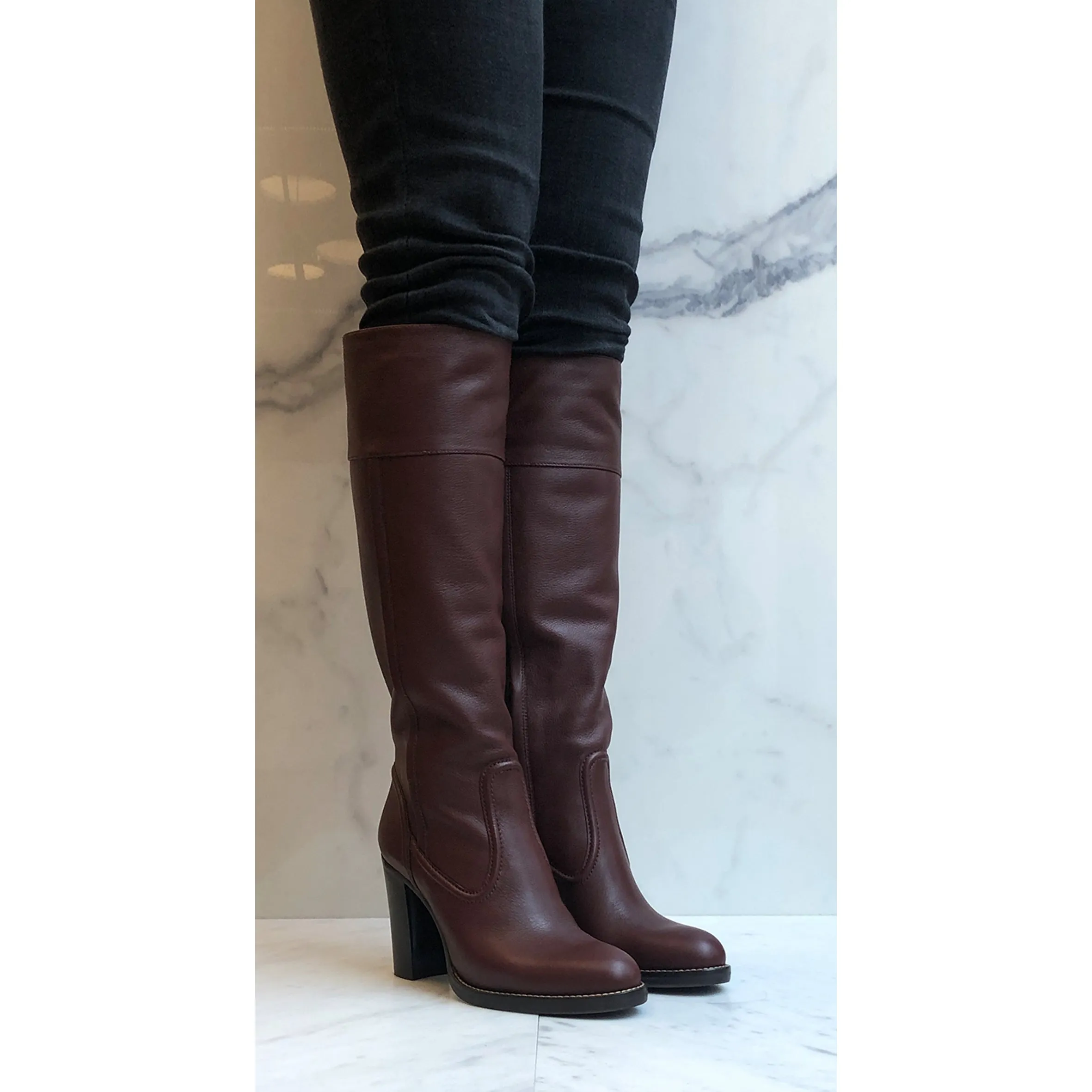 Knee Boot, Brown