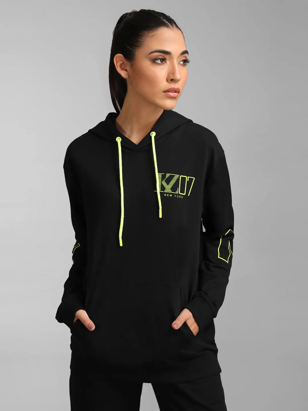 Kz07 New York Printed Unisex Hoodie