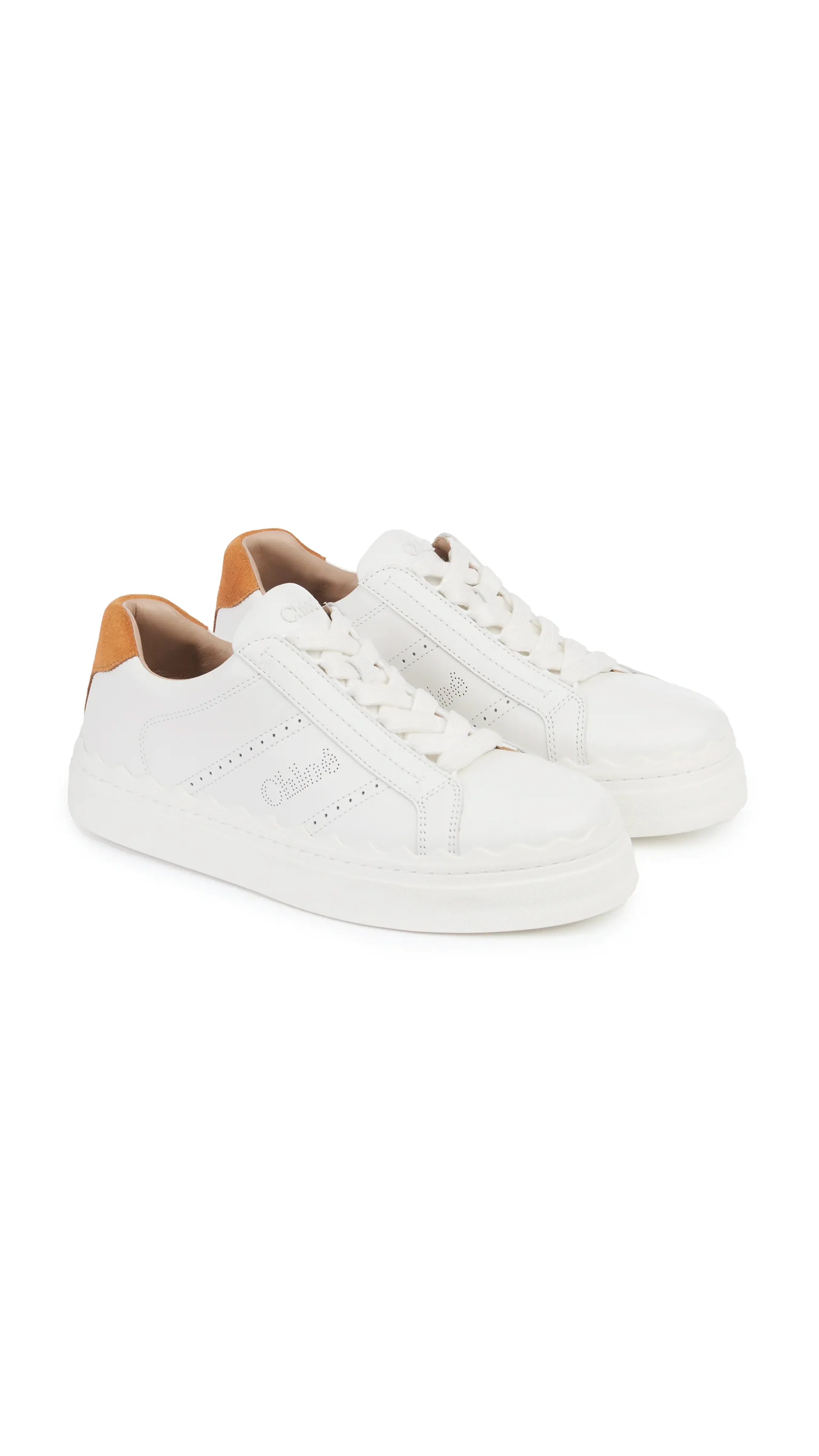 Lauren Sneaker - White/Safari Brown