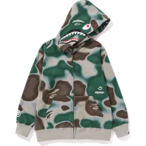 LIQUID CAMO SHARK ZIP HOODIE KIDS