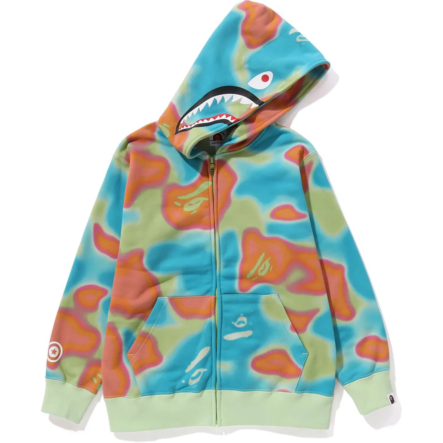 LIQUID CAMO SHARK ZIP HOODIE KIDS