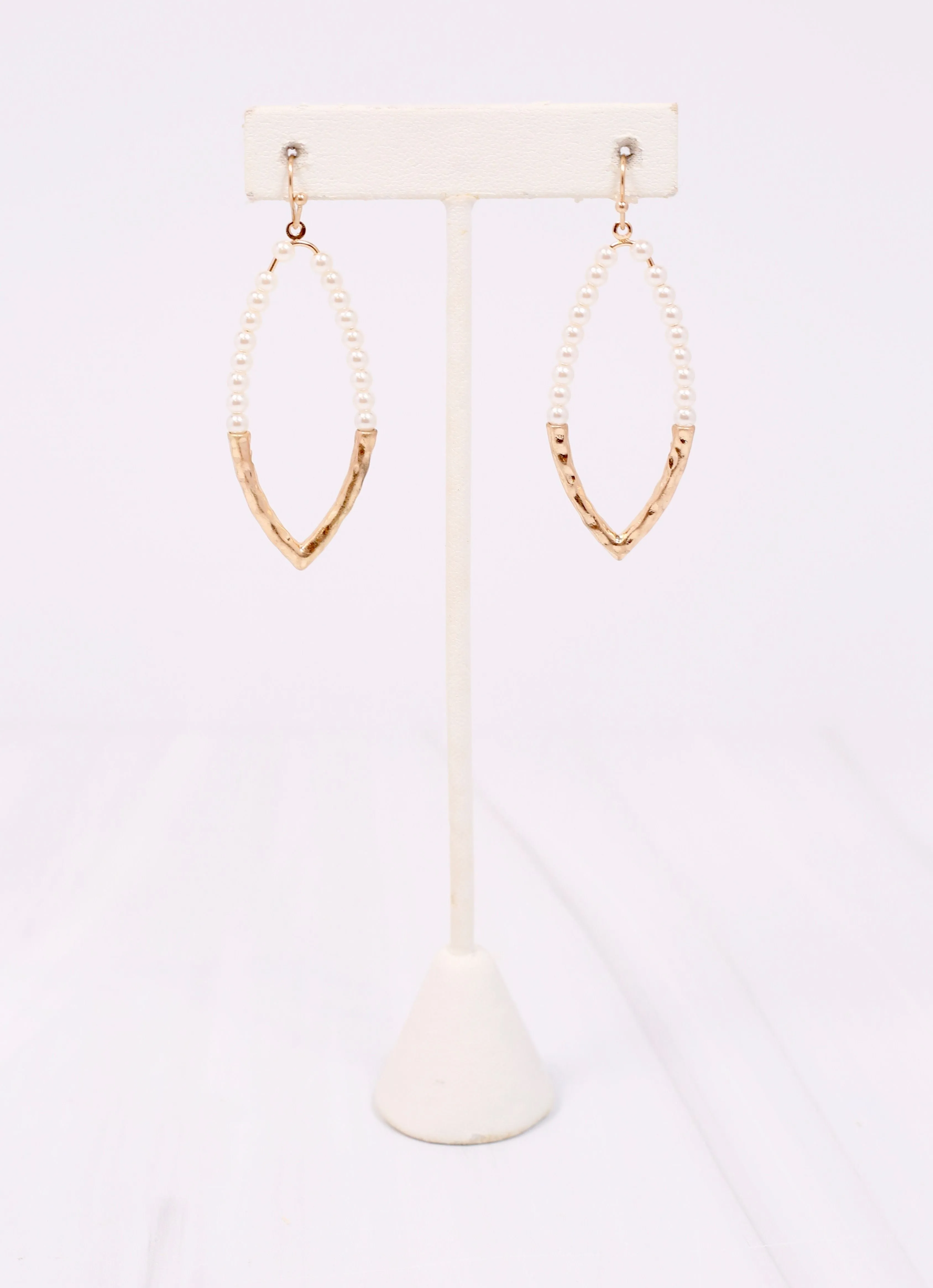 Loyola Pearl Drop Earring WORN GOLD