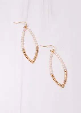 Loyola Pearl Drop Earring WORN GOLD