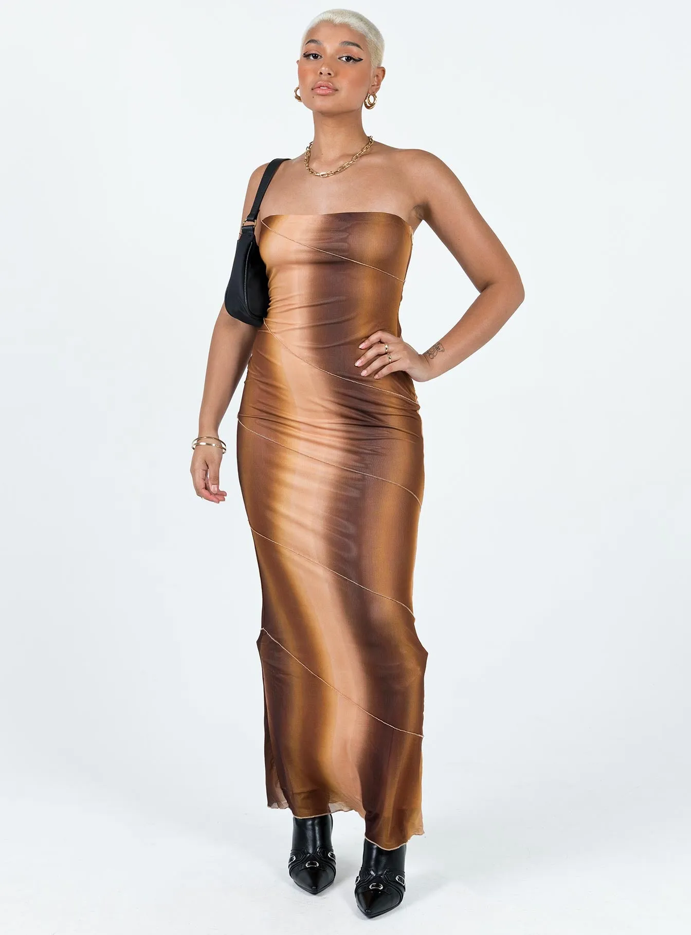 Luela Maxi Dress Brown