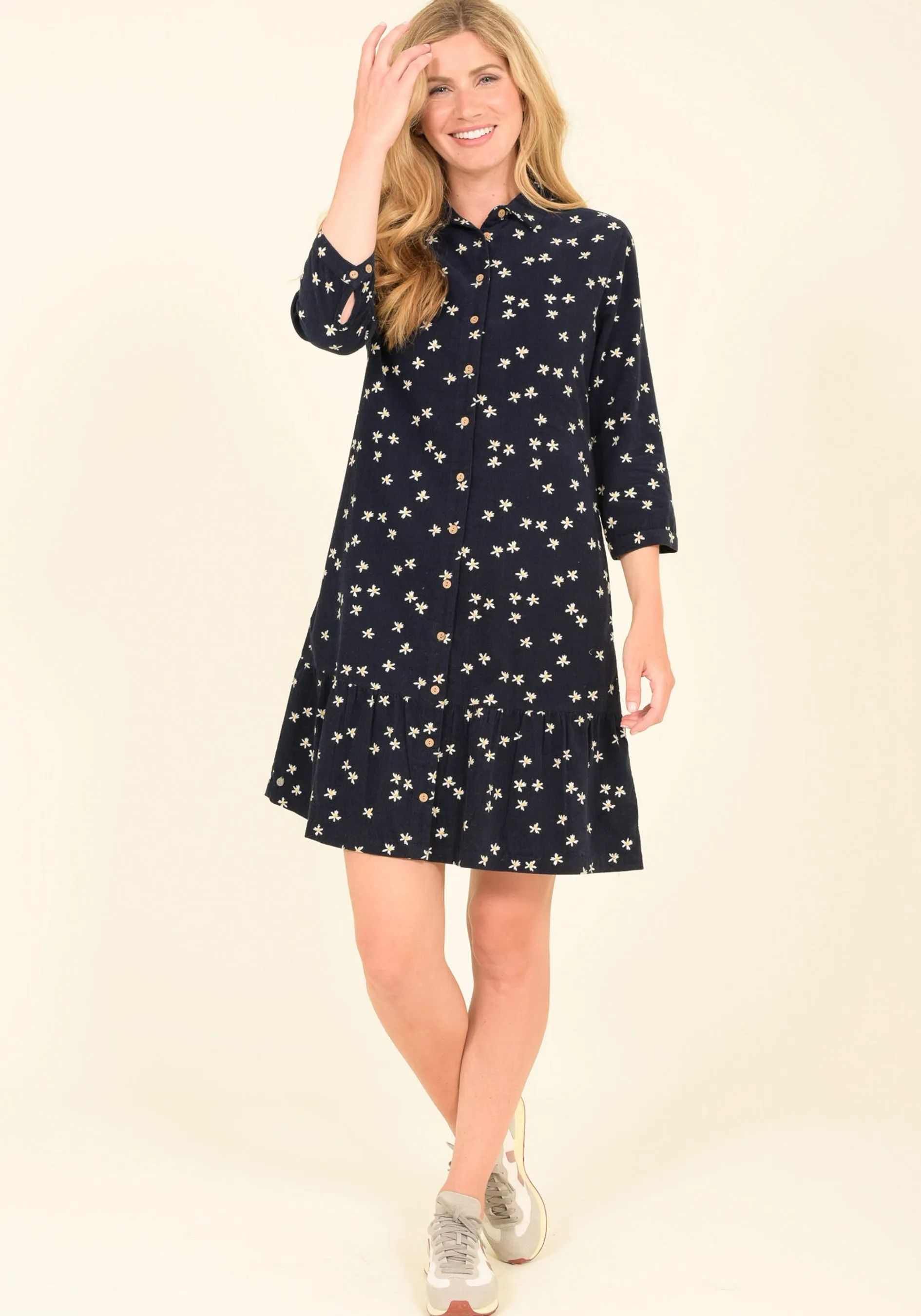 Maria Cord Shirt Dress