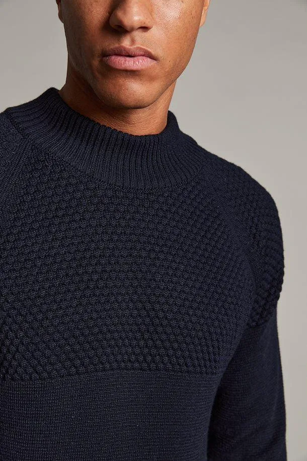 Matinique Magore Sweater in Dark Navy