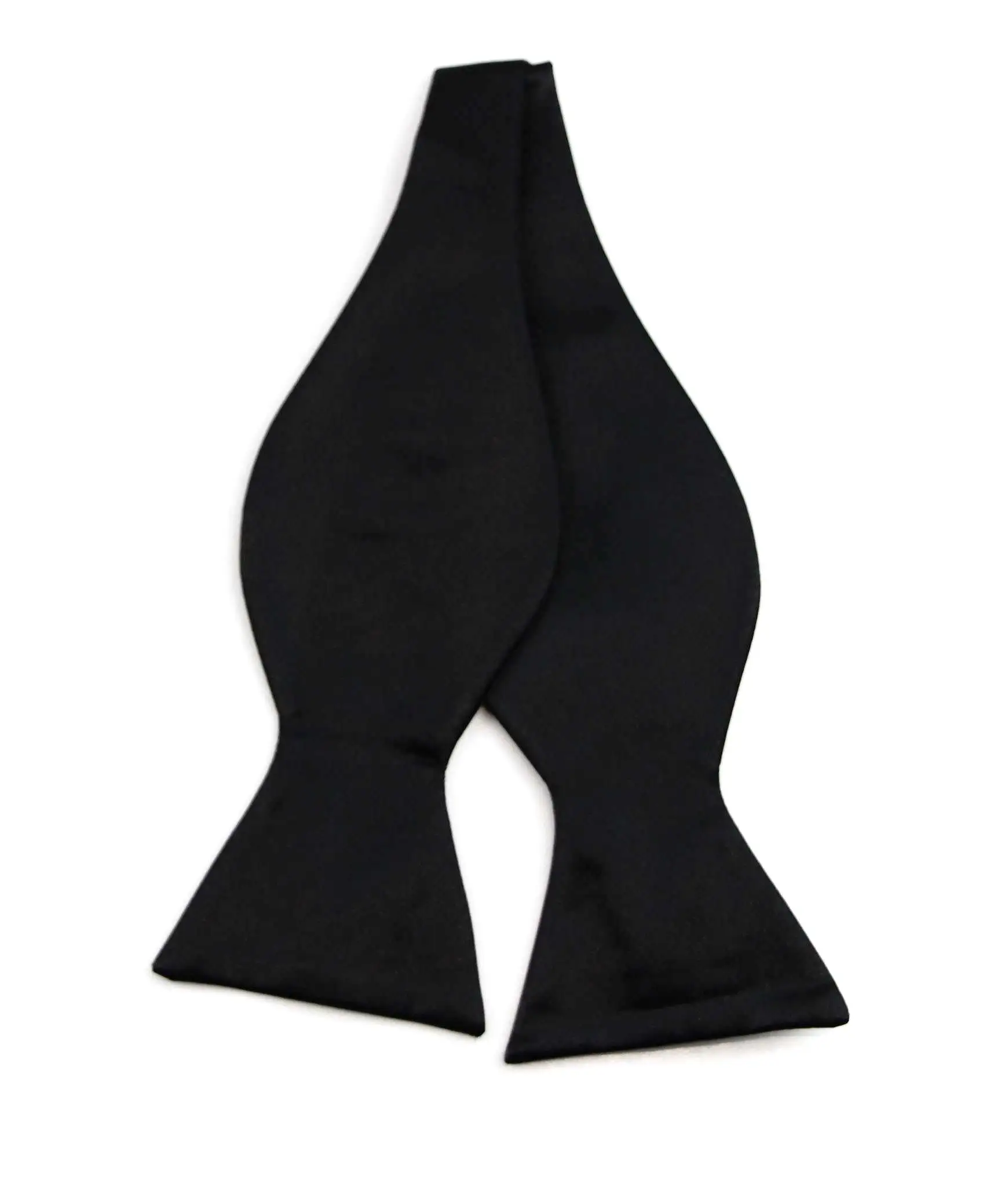 Mens Black Self Tie Bow Tie