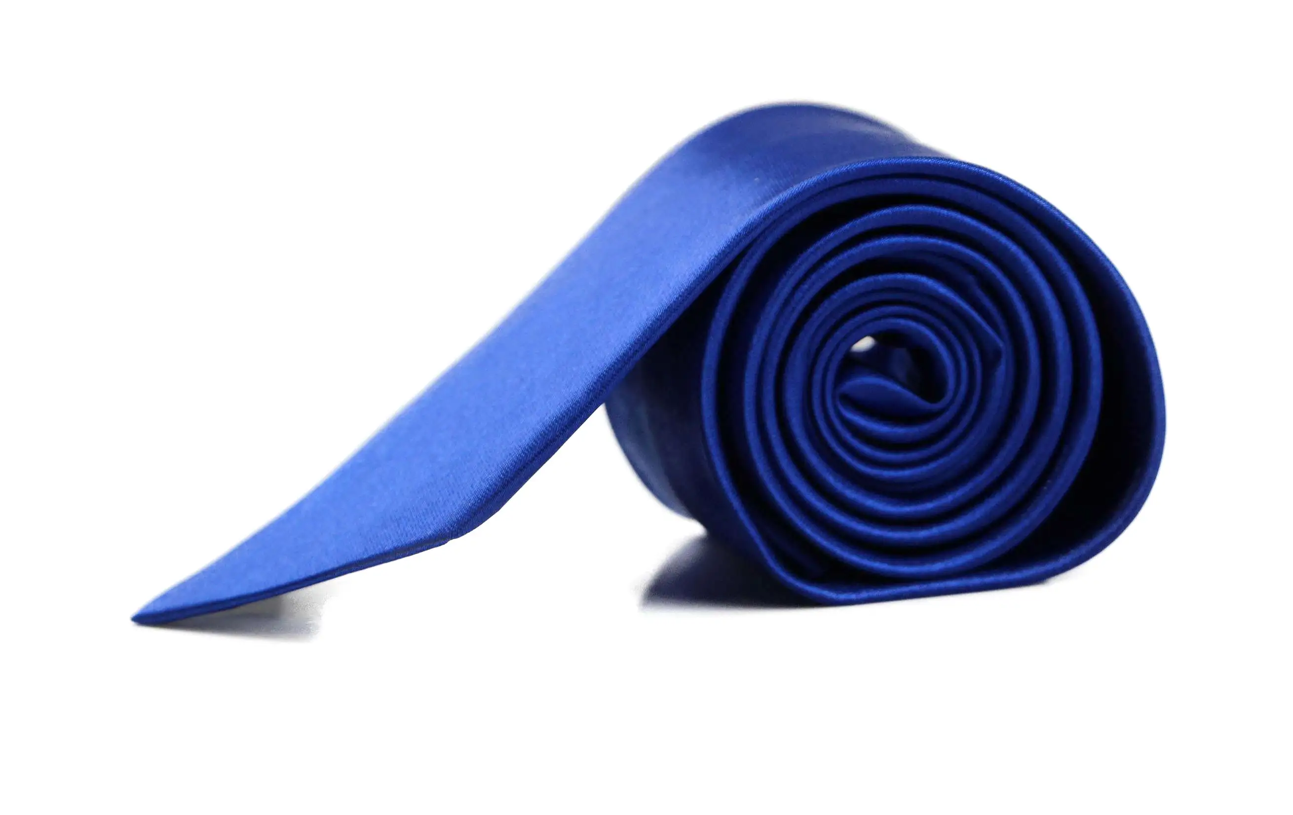 Mens Blue 8cm Plain Neck Tie