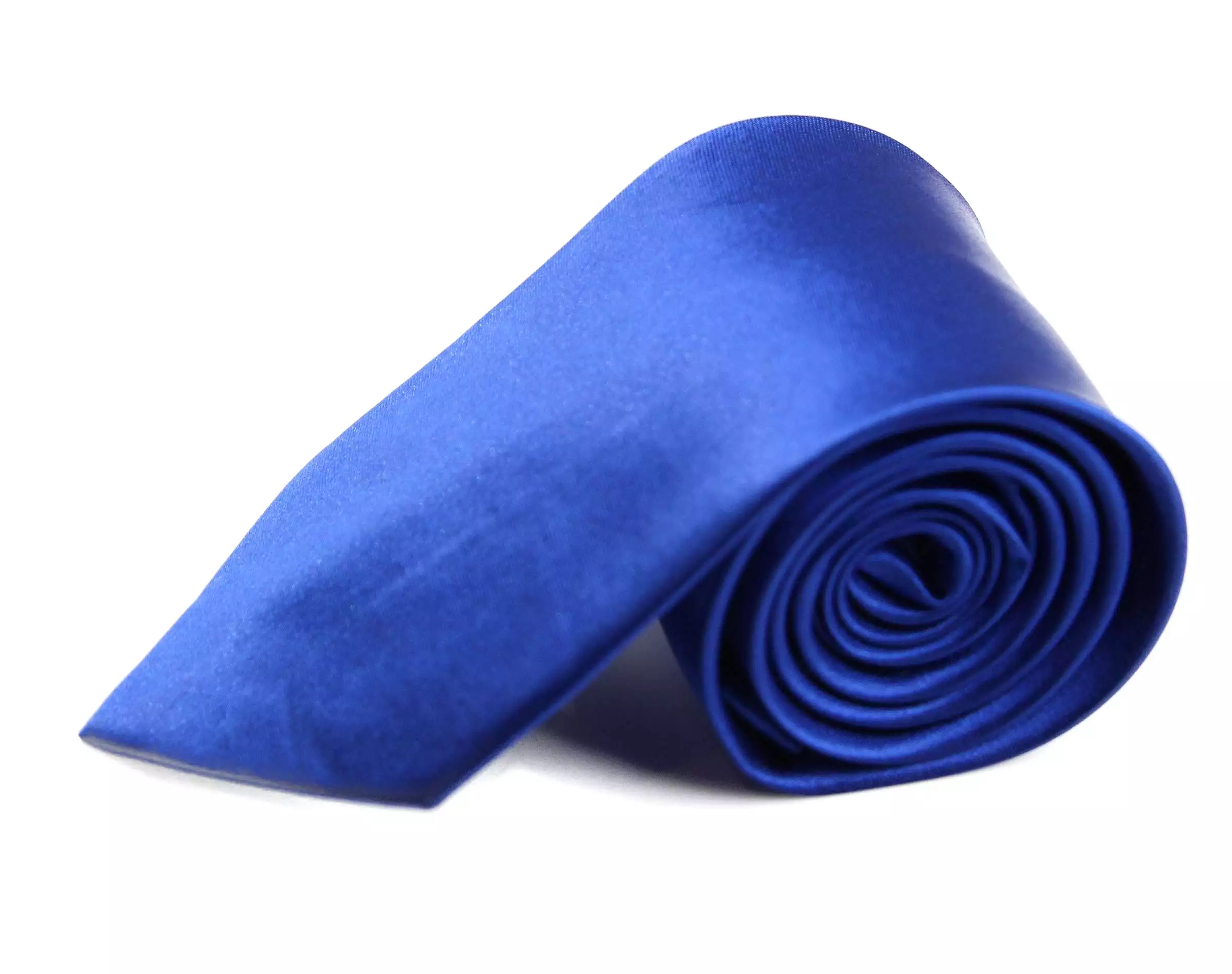 Mens Blue 8cm Plain Neck Tie