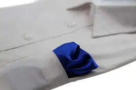 Mens Blue Pocket Square