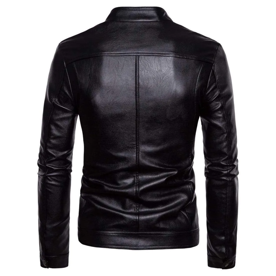 Men's Gothic Pure Color Front Zip Jackets