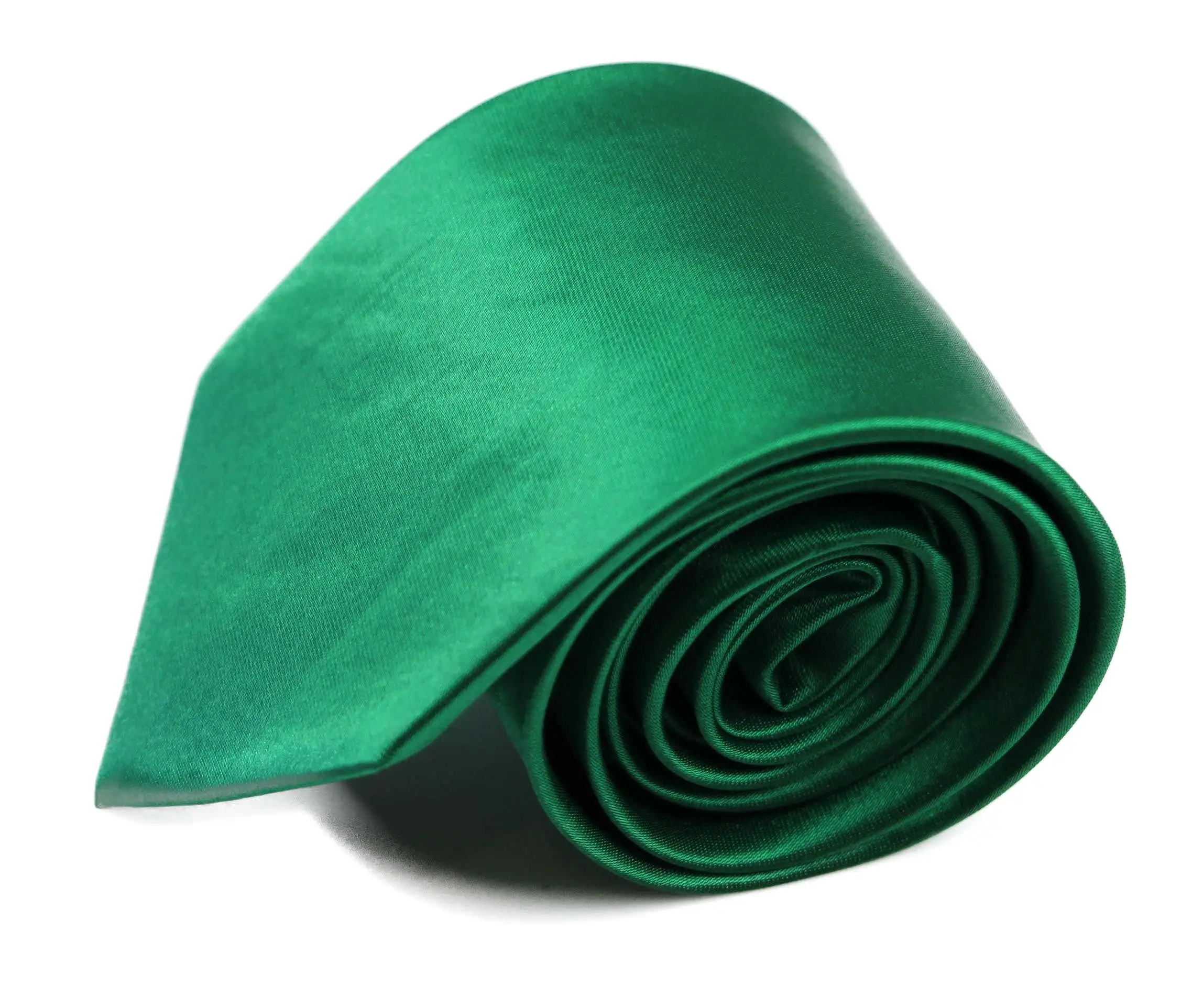 Mens Green 8cm Plain Neck Tie