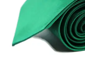 Mens Green 8cm Plain Neck Tie