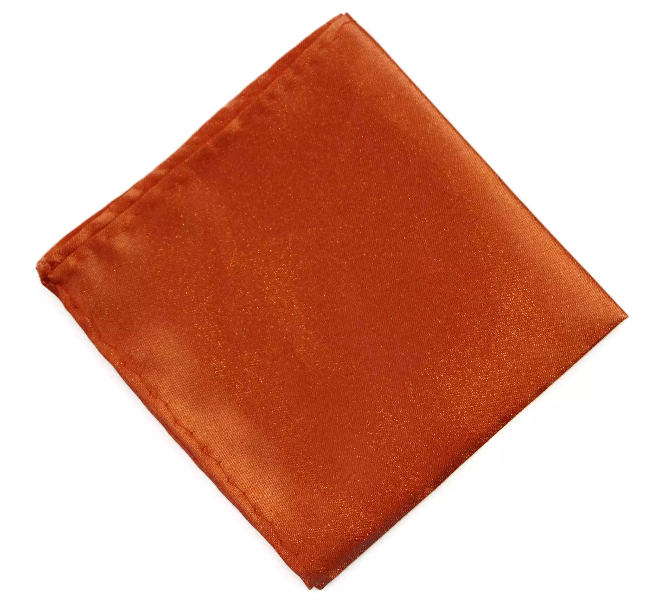 Mens Orange Pocket Square