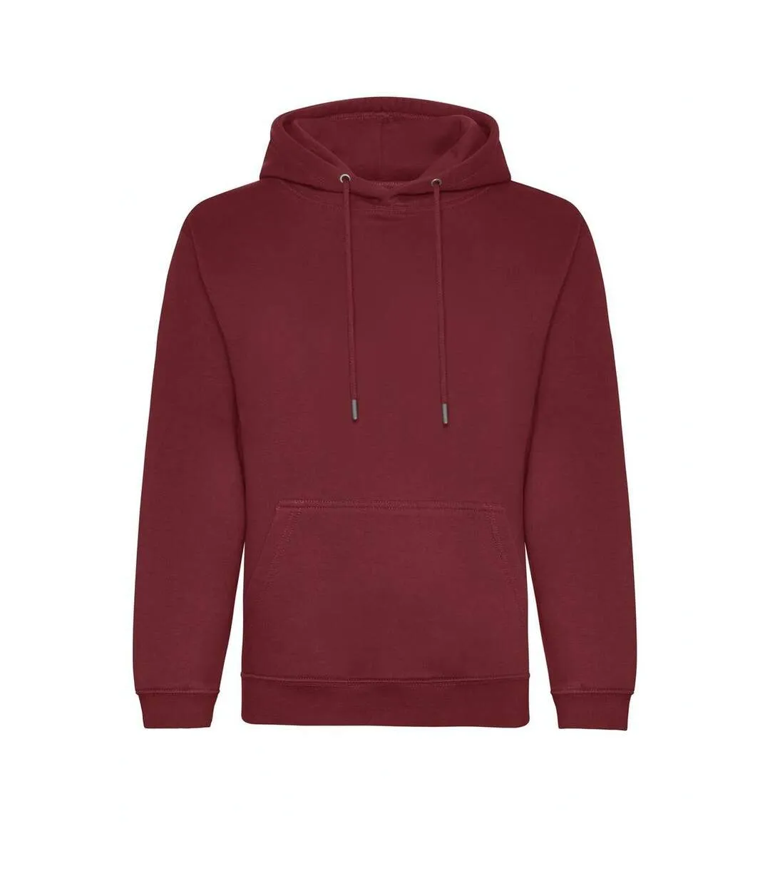 Mens organic hoodie burgundy Awdis