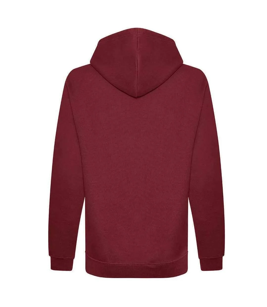 Mens organic hoodie burgundy Awdis