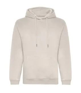 Mens organic hoodie natural stone Awdis