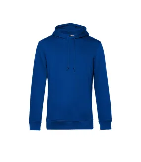 Mens organic hoodie royal blue B&C