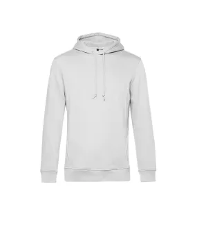 Mens organic hoodie white B&C