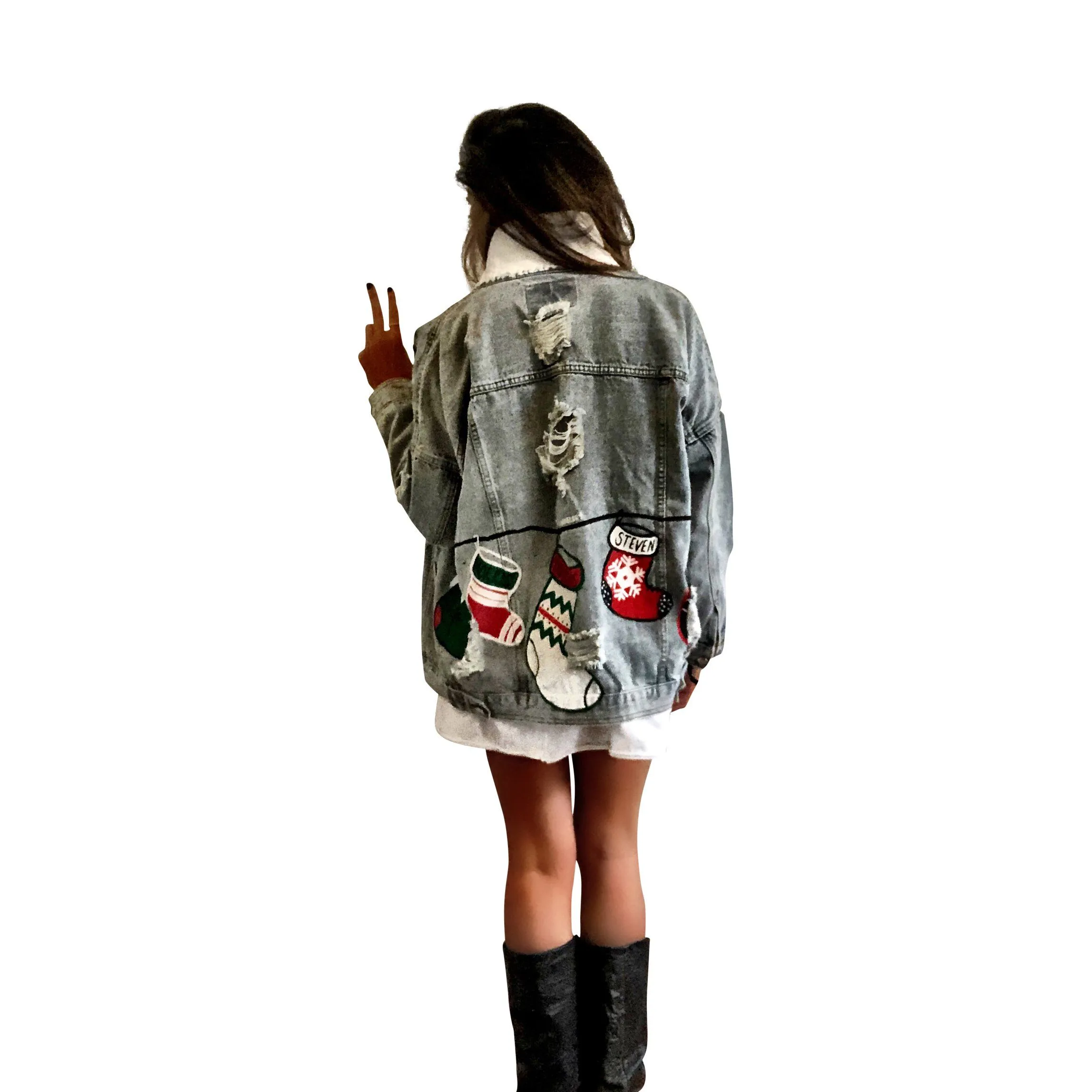 'MERRY MERRY' DENIM JACKET