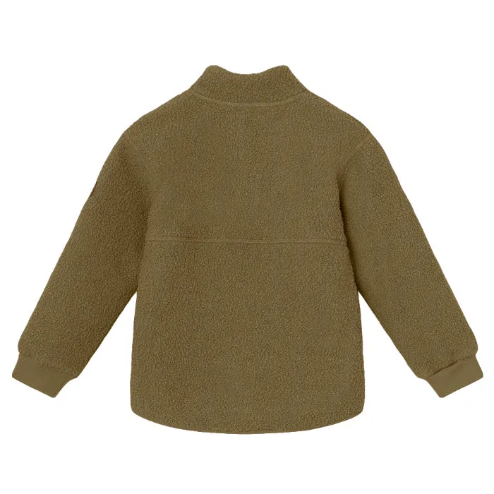 Mini A Ture Child Saleh Teddyfleece Jacket Capers Green