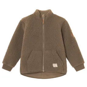 Mini A Ture Child Saleh Teddyfleece Jacket Morel Grey