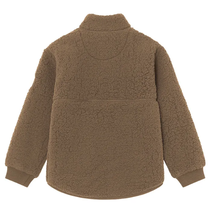 Mini A Ture Child Saleh Teddyfleece Jacket Morel Grey