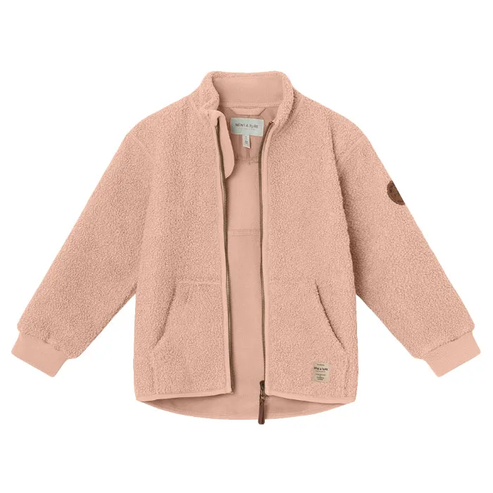 Mini A Ture Child Saleh Teddyfleece Jacket Rose Dust Pink