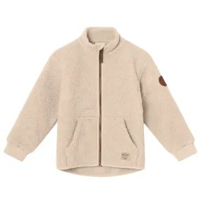 Mini A Ture Child Saleh Teddyfleece Jacket Sand Dollar Cream