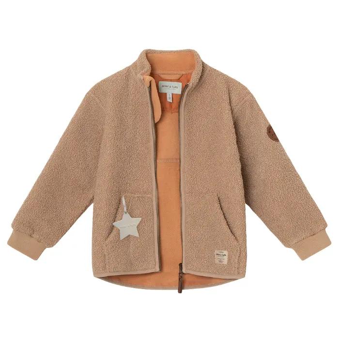 Mini A Ture Child Saleh Teddyfleece Jacket Savannah Tan