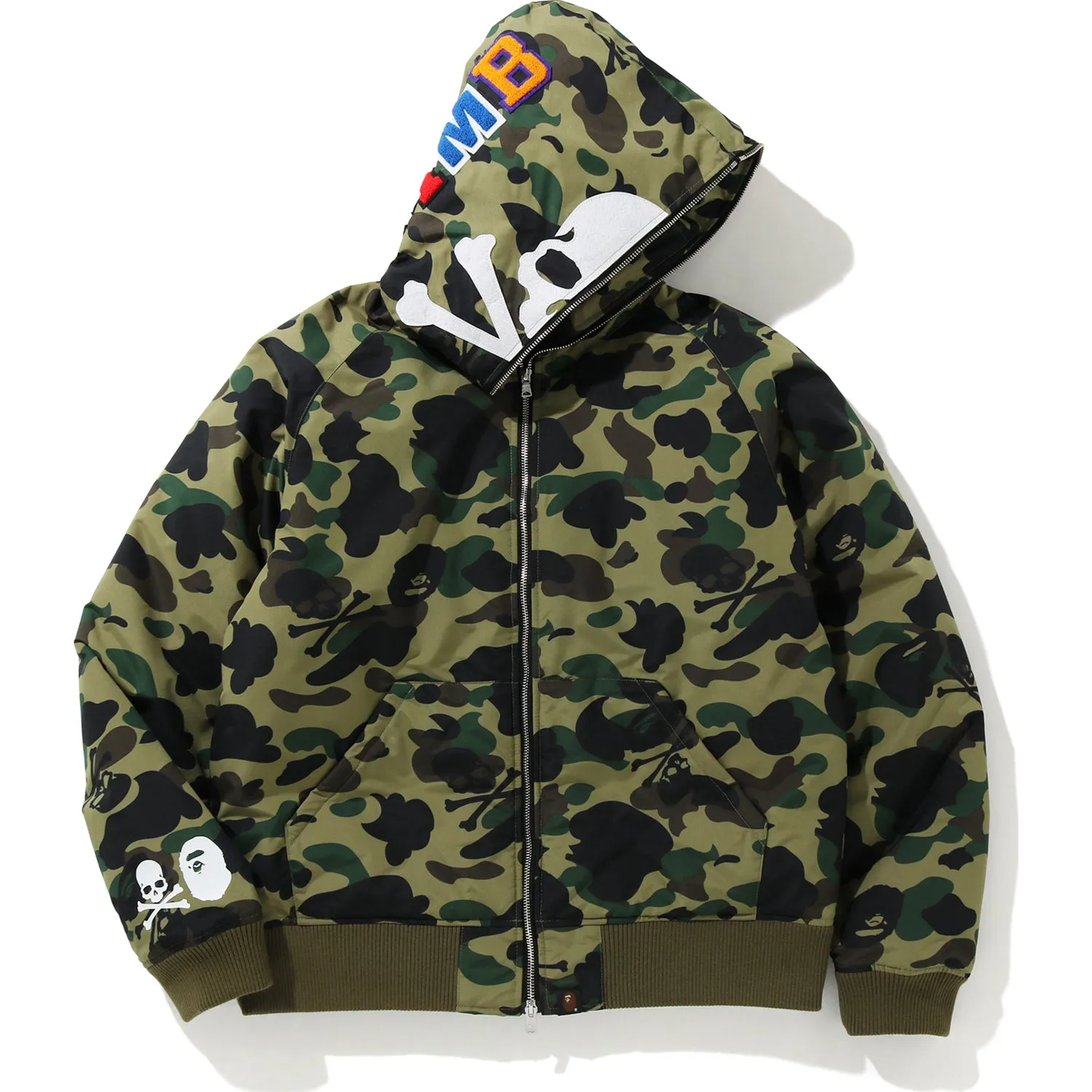 MM BAPE HOODIE DOWN JACKET MENS