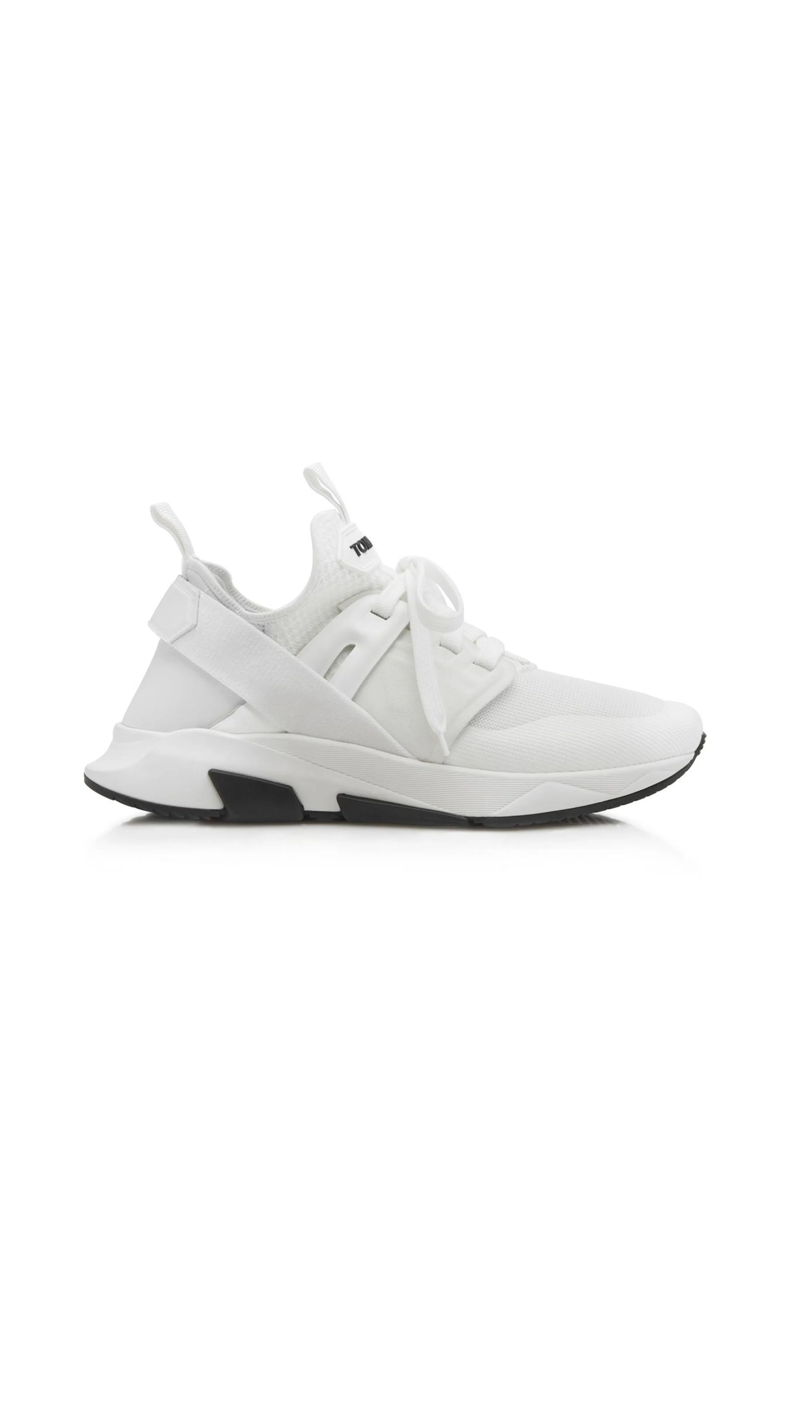 Neoprene Suede Jago Sneaker - White