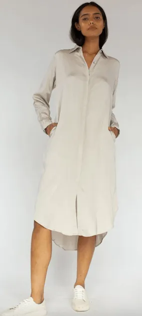 Neu Nomands Shirt Dress in Champagne