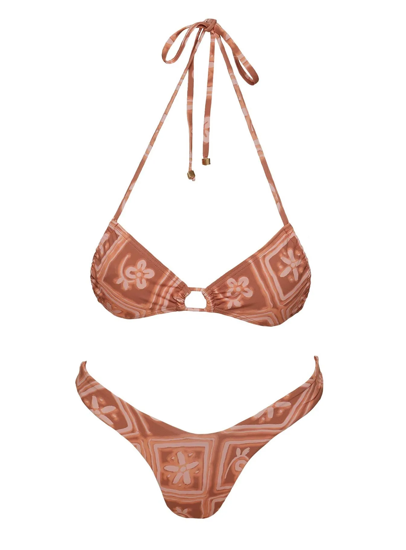 Nevaeh Bikini Bottoms Rust / Pink